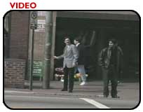 Pedestrian using push-button
