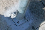 Detail of bolts.