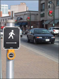 Polara Navigator 
              APS mounted on a stub pole.