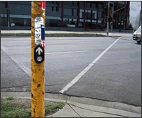 Installation of tactile arrows was not consistent and provided misleading information in some cases.